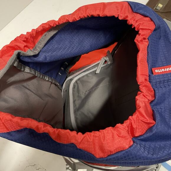 Manfrotto Offroad Hiking Camera Backpack in Red/Blue - 30L - Padded Pockets Bag - Picture 8 of 9